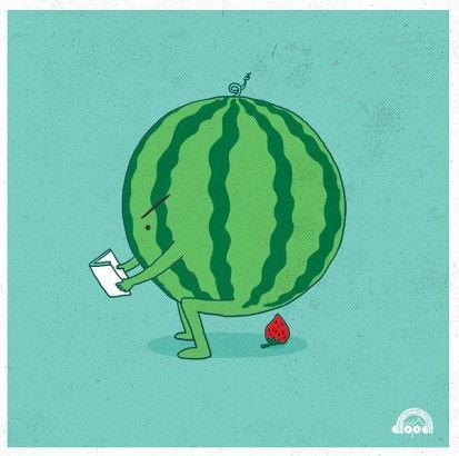 吃瓜可爱图片大全,可爱吃瓜图片大盘点  第2张